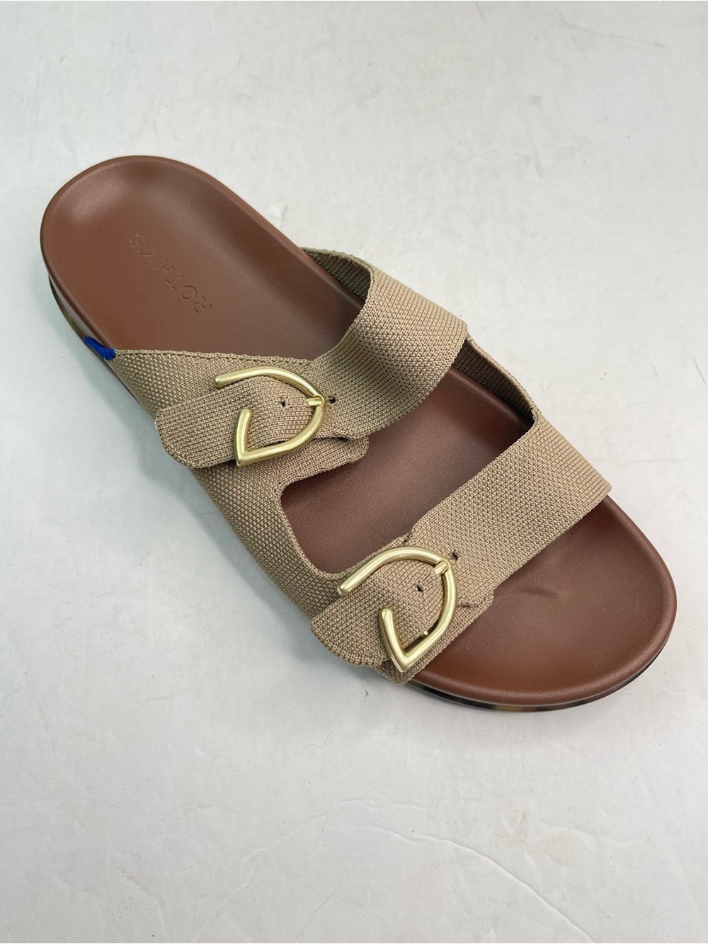 Rothy’s The Buckle Slide In Sea Salt Size 10.5 US